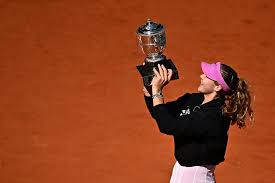 THE FRENCH OPEN FINAL Andreeva became a Grand Slam champion at 19 when the Russian ended the run of 114th-ranked Polish qualifier Maja Chwalinska with a 6-3, 6-2 victory in the French Open final